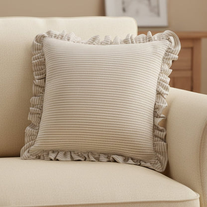 Moes Home - Betty 20 Inch Cushion Beige Stripe - OA-1110-37 view 6