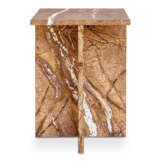 Moes Home - Blair Accent Table Golden Forest Marble - PJ-1024-32 view 2