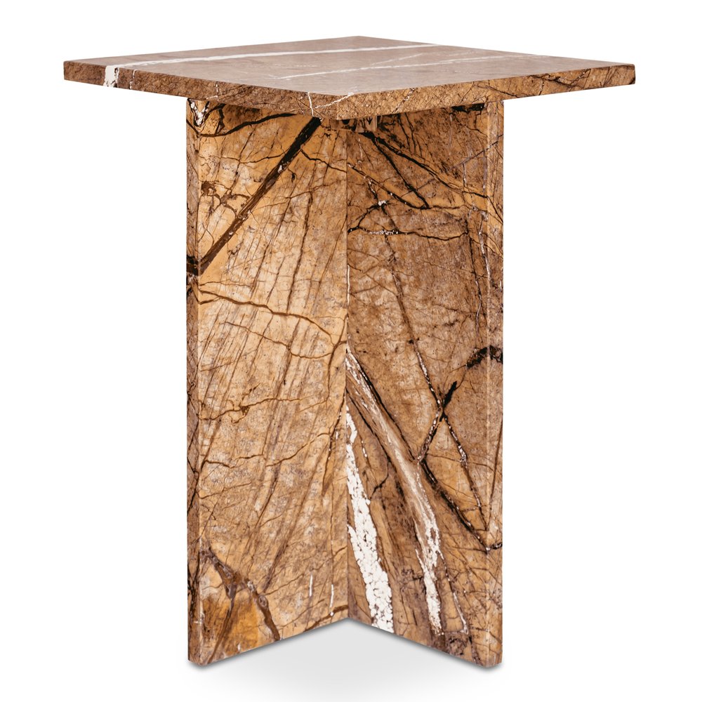 Moes Home - Blair Accent Table Golden Forest Marble - PJ-1024-32 view 3