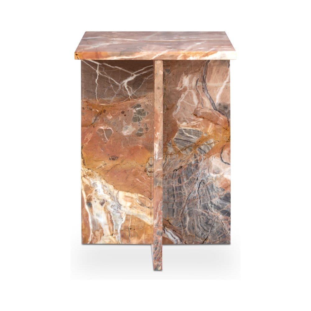 Moes Home - Blair Accent Table Orange Levante Marble - PJ-1024-12 view 2