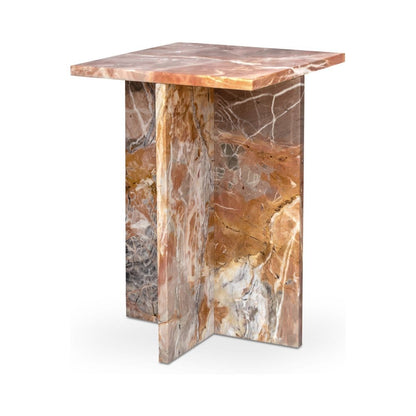 Moes Home - Blair Accent Table Orange Levante Marble - PJ-1024-12 view 3