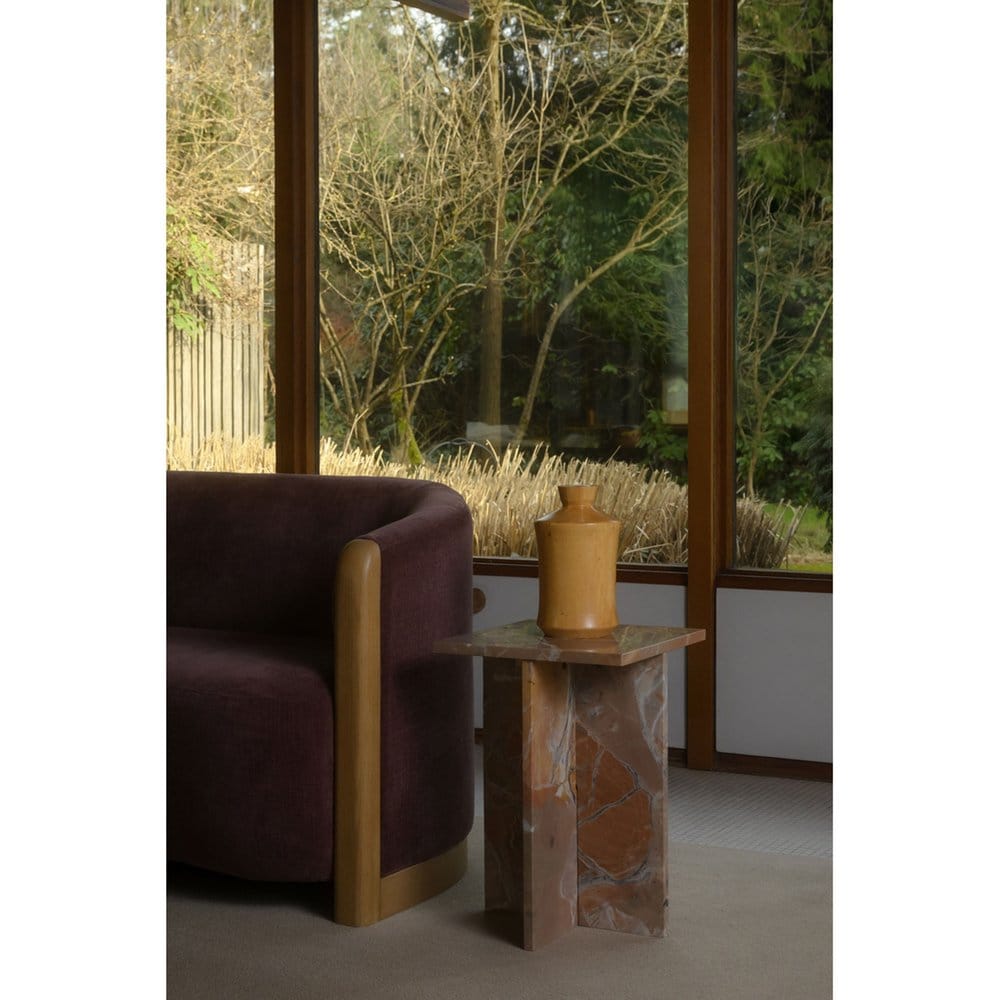 Moes Home - Blair Accent Table Orange Levante Marble - PJ-1024-12 view 12