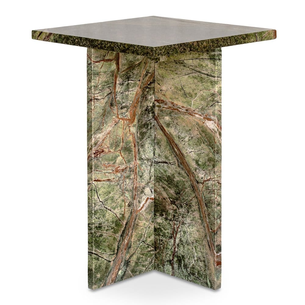 Moes Home - Blair Accent Table Rainforest Green Marble - PJ-1024-27 view 3