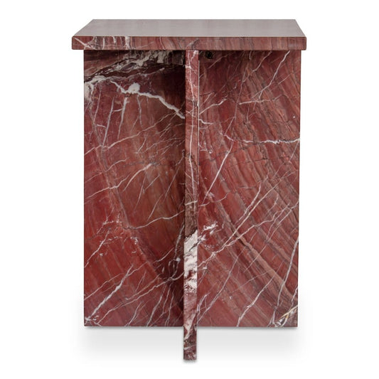 Moes Home - Blair Accent Table Rosso Levanto Marble - PJ-1024-06 view 2