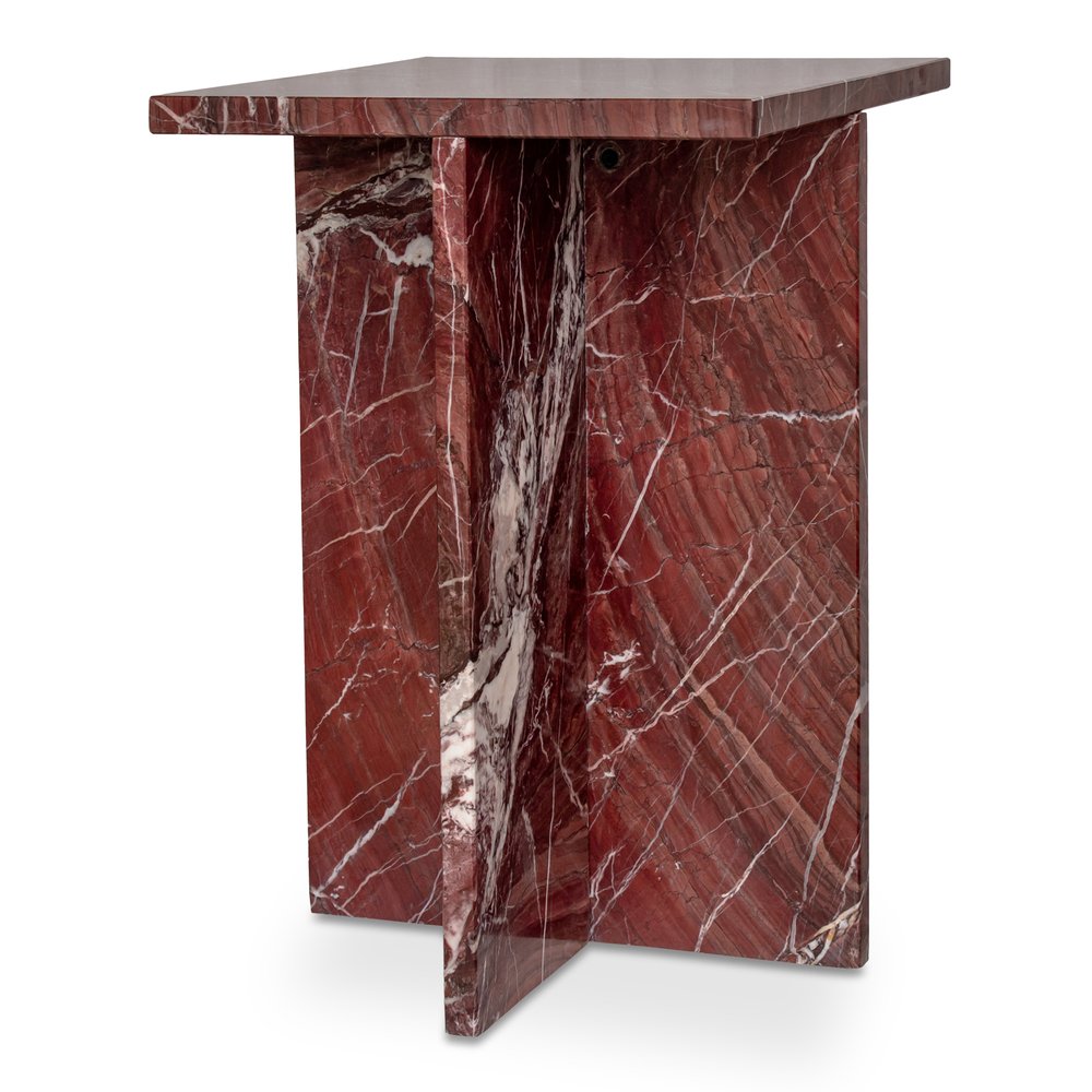 Moes Home - Blair Accent Table Rosso Levanto Marble - PJ-1024-06 view 3