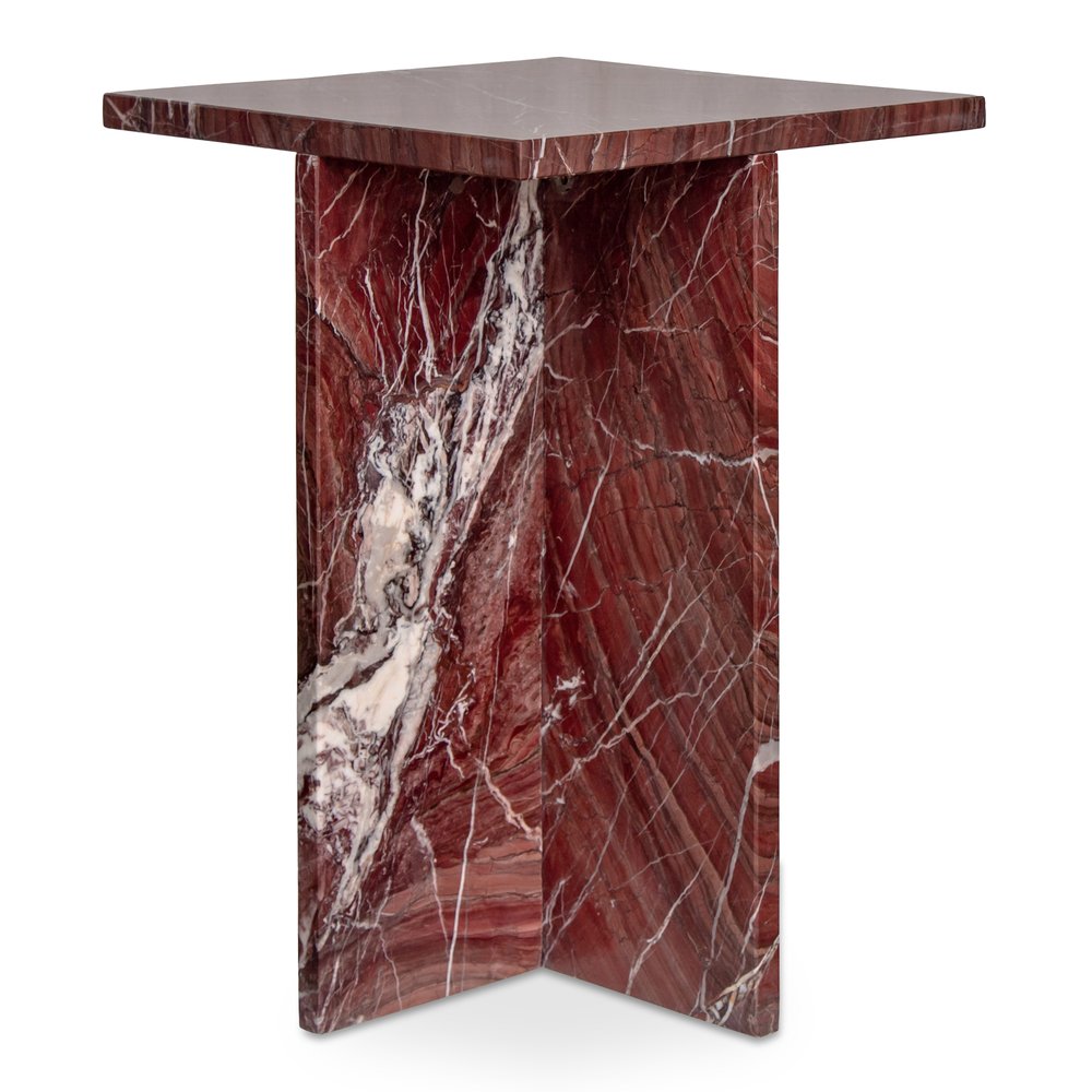 Moes Home - Blair Accent Table Rosso Levanto Marble - PJ-1024-06 view 4