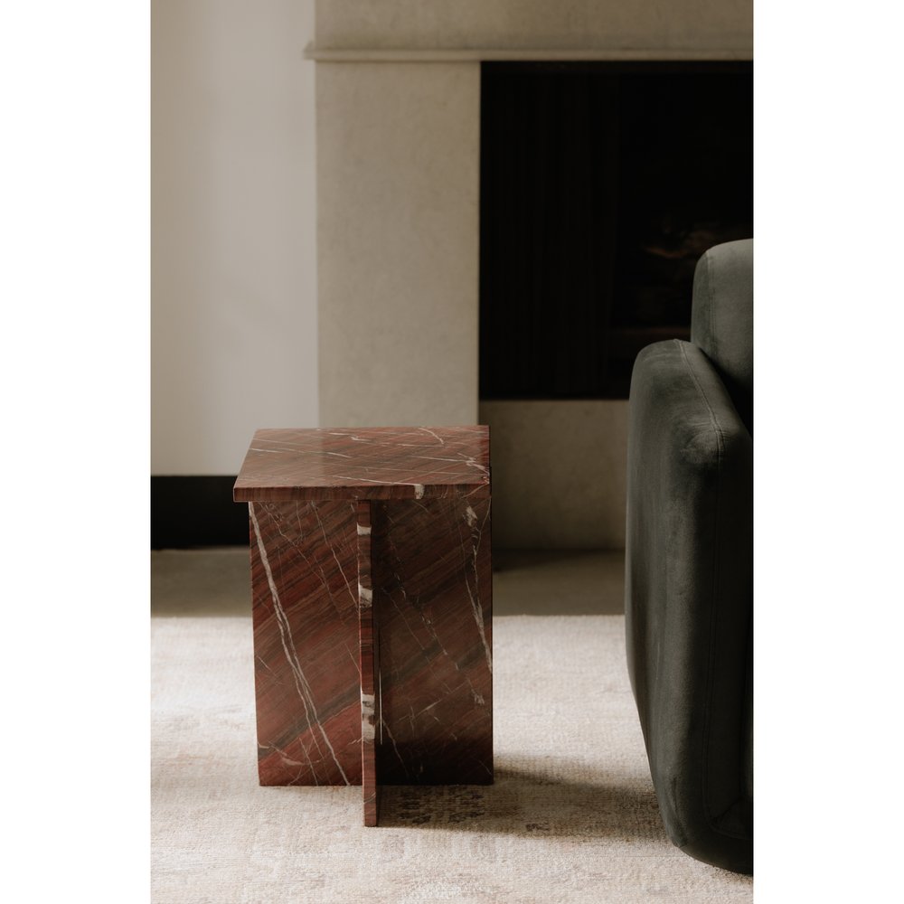 Moes Home - Blair Accent Table Rosso Levanto Marble - PJ-1024-06 view 8