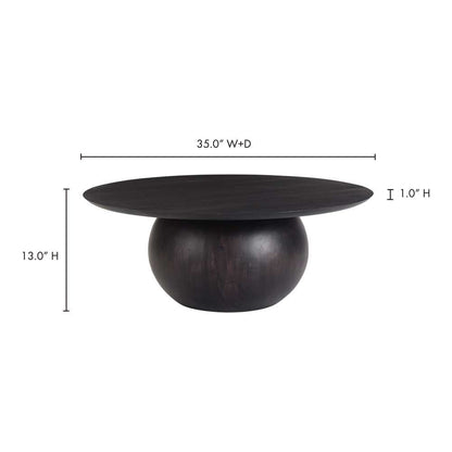 Moes Home - Bradbury Coffee Table Blackened Acacia - JD-1035-02-0 veiw 5