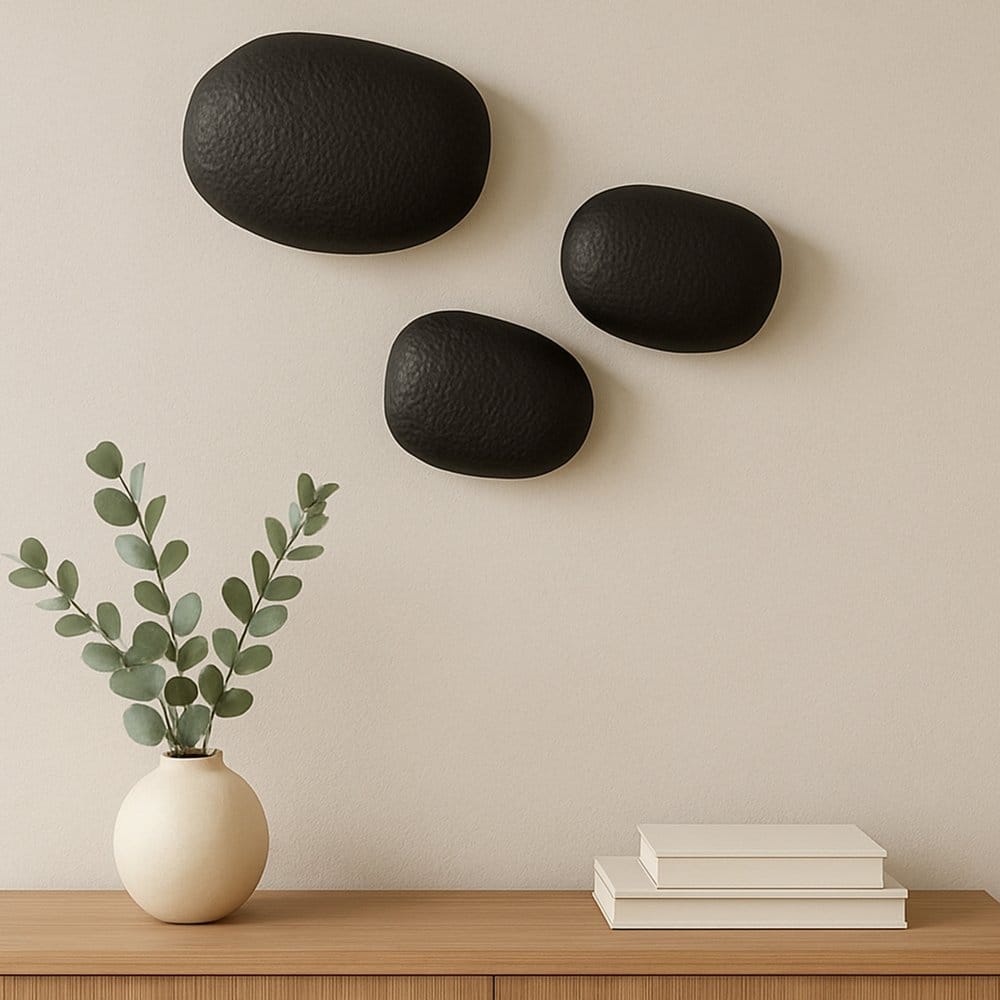 Moes Home - Breton Cast Aluminum Wall Sculpture Black-Set Of 3 - FI-1136-02 view 6