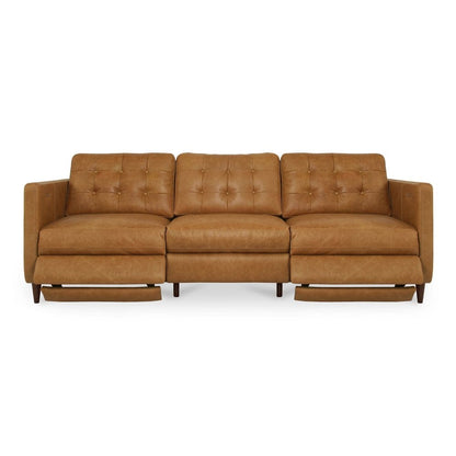 Moes Home - Bridgers Power Recliner Sofa Tan Leather - XQ-1011-40 view 2