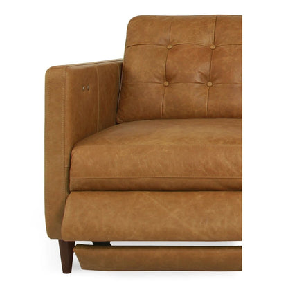 Moes Home - Bridgers Power Recliner Sofa Tan Leather - XQ-1011-40 view 6