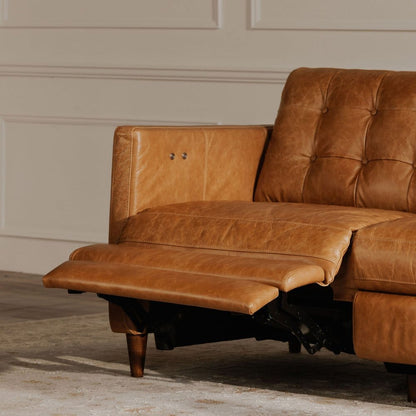 Moes Home - Bridgers Power Recliner Sofa Tan Leather - XQ-1011-40 view 8