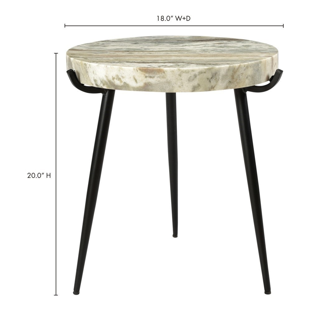 Moes Home - Brinley Marble Accent Table - IK-1008-21 veiw 4
