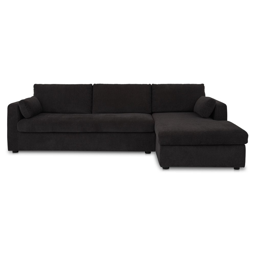 Moes Home - Burrow Sleeper Sectional With Storage Chaise Black Right - VV-1007-02-R-0 view 1