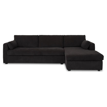 Moes Home - Burrow Sleeper Sectional With Storage Chaise Black Right - VV-1007-02-R-0 view 1