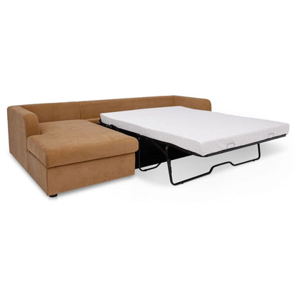 Moes Home - Burrow Sleeper Sectional With Storage Chaise Ginger Left - VV-1007-23-L-0 view 3