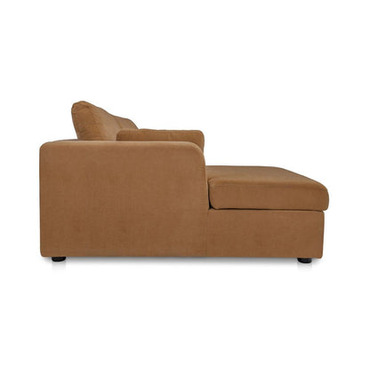 Moes Home - Burrow Sleeper Sectional With Storage Chaise Ginger Left - VV-1007-23-L-0 view 4