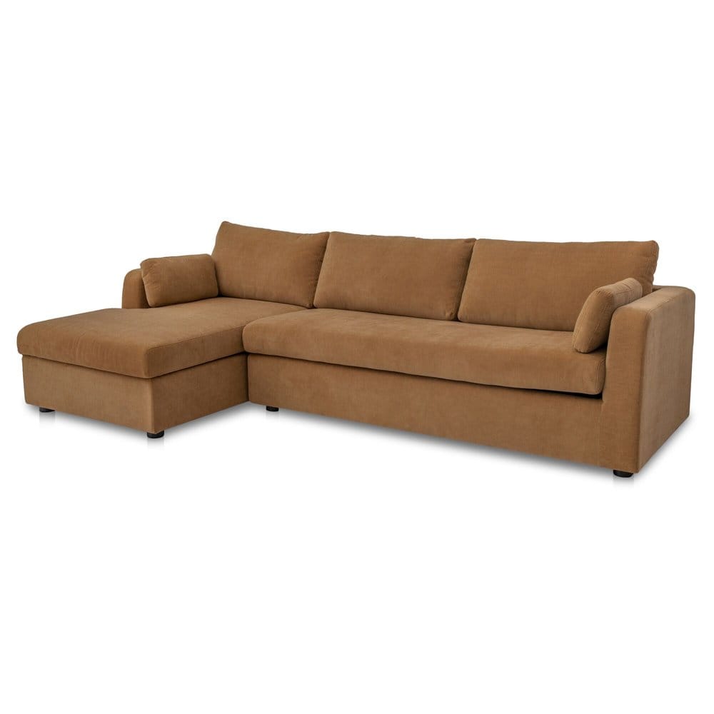 Moes Home - Burrow Sleeper Sectional With Storage Chaise Ginger Left - VV-1007-23-L-0 view 6