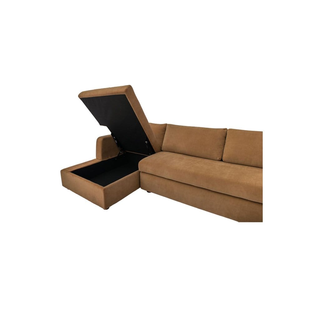 Moes Home - Burrow Sleeper Sectional With Storage Chaise Ginger Left - VV-1007-23-L-0 view 7