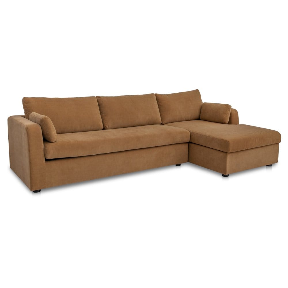Moes Home - Burrow Sleeper Sectional With Storage Chaise Ginger Right - VV-1007-23-R-0 view 3