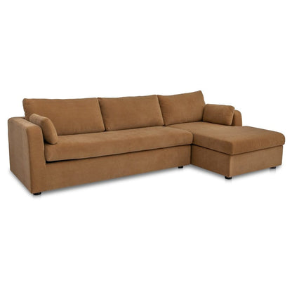 Moes Home - Burrow Sleeper Sectional With Storage Chaise Ginger Right - VV-1007-23-R-0 view 3