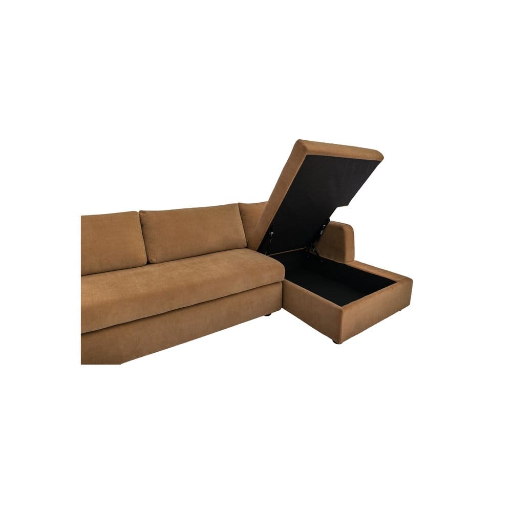 Moes Home - Burrow Sleeper Sectional With Storage Chaise Ginger Right - VV-1007-23-R-0 view 7