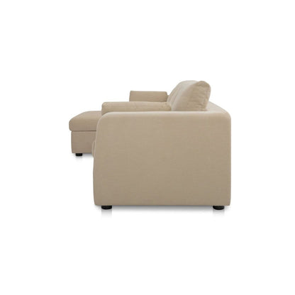 Moes Home - Burrow Sleeper Sectional With Storage Chaise Sand Left - VV-1007-34-L-0 view 4