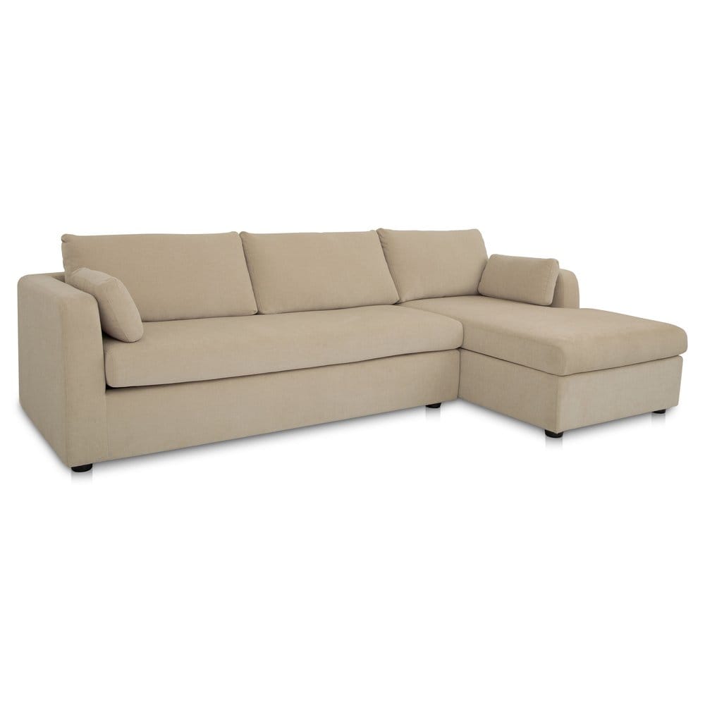 Moes Home - Burrow Sleeper Sectional With Storage Chaise Sand Right - VV-1007-34-R-0 view 3