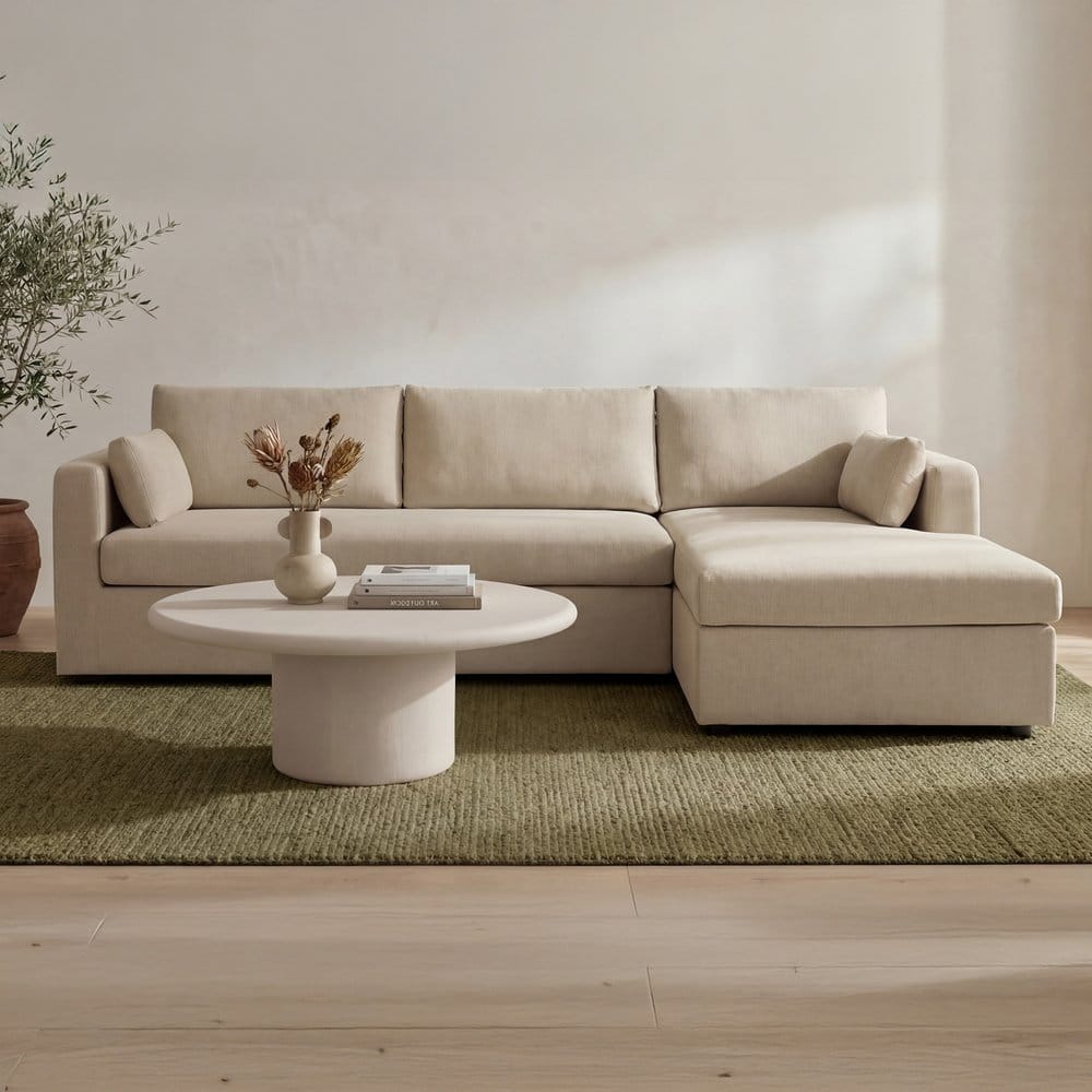 Moes Home - Burrow Sleeper Sectional With Storage Chaise Sand Right - VV-1007-34-R-0 view 9