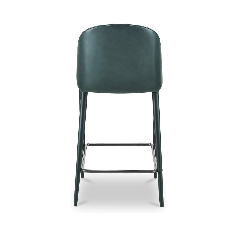 Moes Home - Burton Counter Stool Dark Teal Vegan Leather - YM-1033-36 view 5