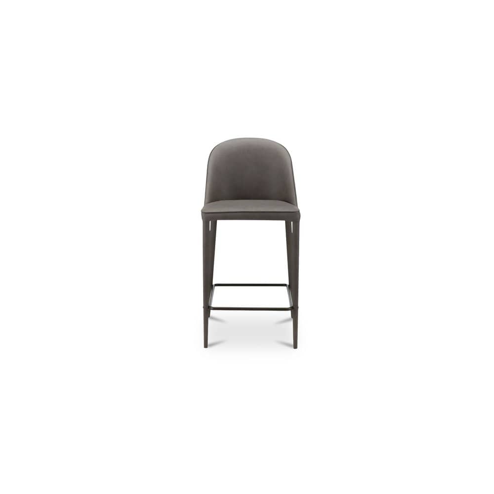 Moes Home - Burton Counter Stool Grey Vegan Leather - YM-1033-26 view 1
