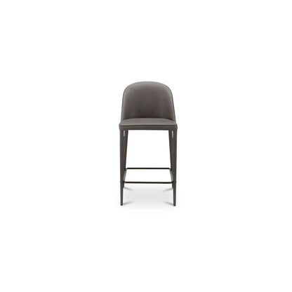 Moes Home - Burton Counter Stool Grey Vegan Leather - YM-1033-26 view 1