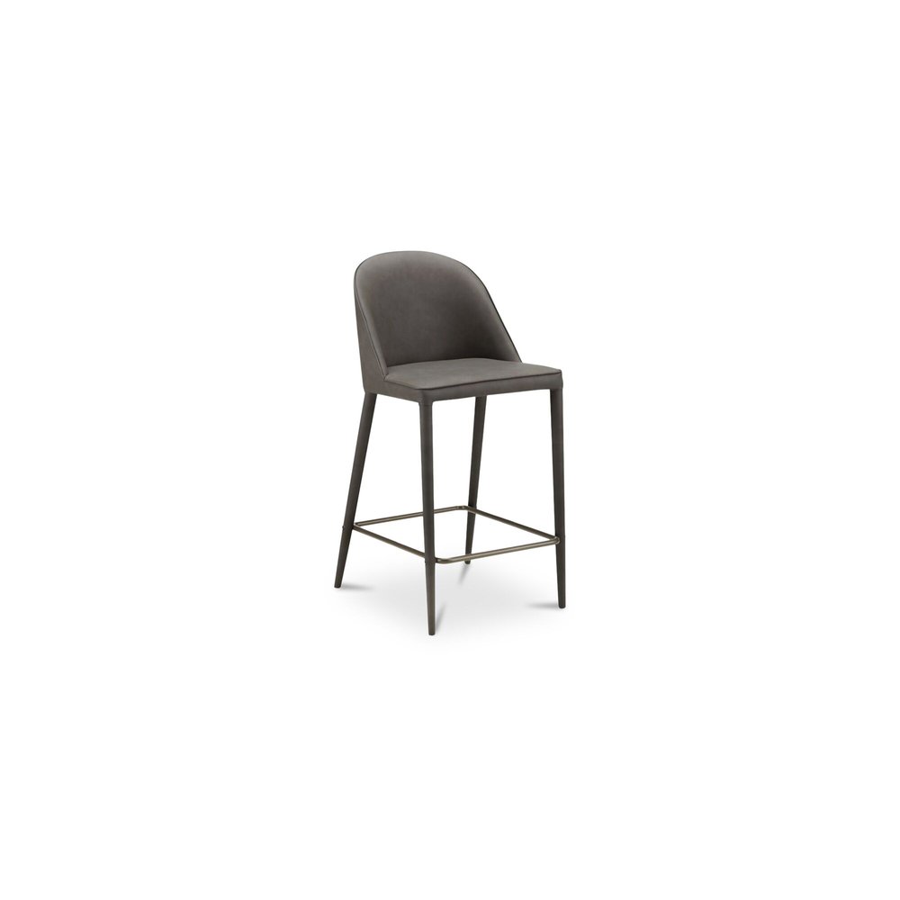 Moes Home - Burton Counter Stool Grey Vegan Leather - YM-1033-26 view 2