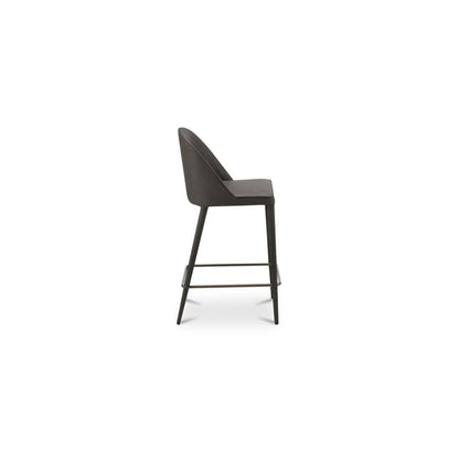 Moes Home - Burton Counter Stool Grey Vegan Leather - YM-1033-26 view 3