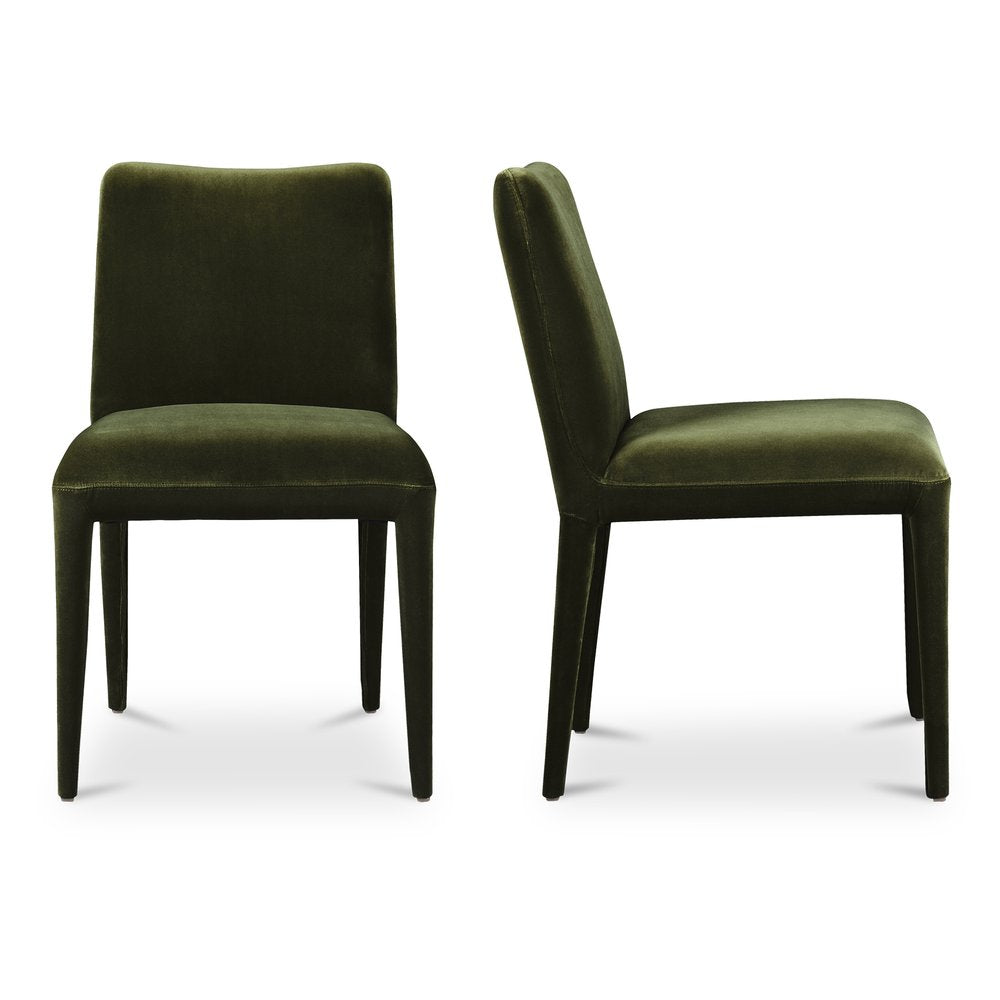 Moes Home - Calla Dining Chair Green Velvet - Set of 2 - ME-1062-27 view 1