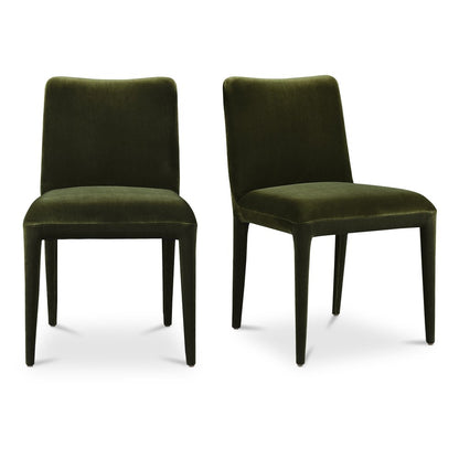 Moes Home - Calla Dining Chair Green Velvet - Set of 2 - ME-1062-27 view 3