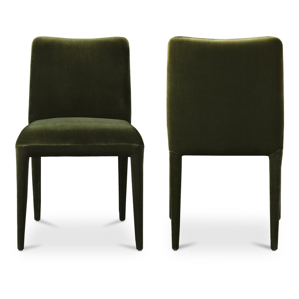 Moes Home - Calla Dining Chair Green Velvet - Set of 2 - ME-1062-27 view 4