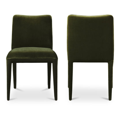 Moes Home - Calla Dining Chair Green Velvet - Set of 2 - ME-1062-27 view 4