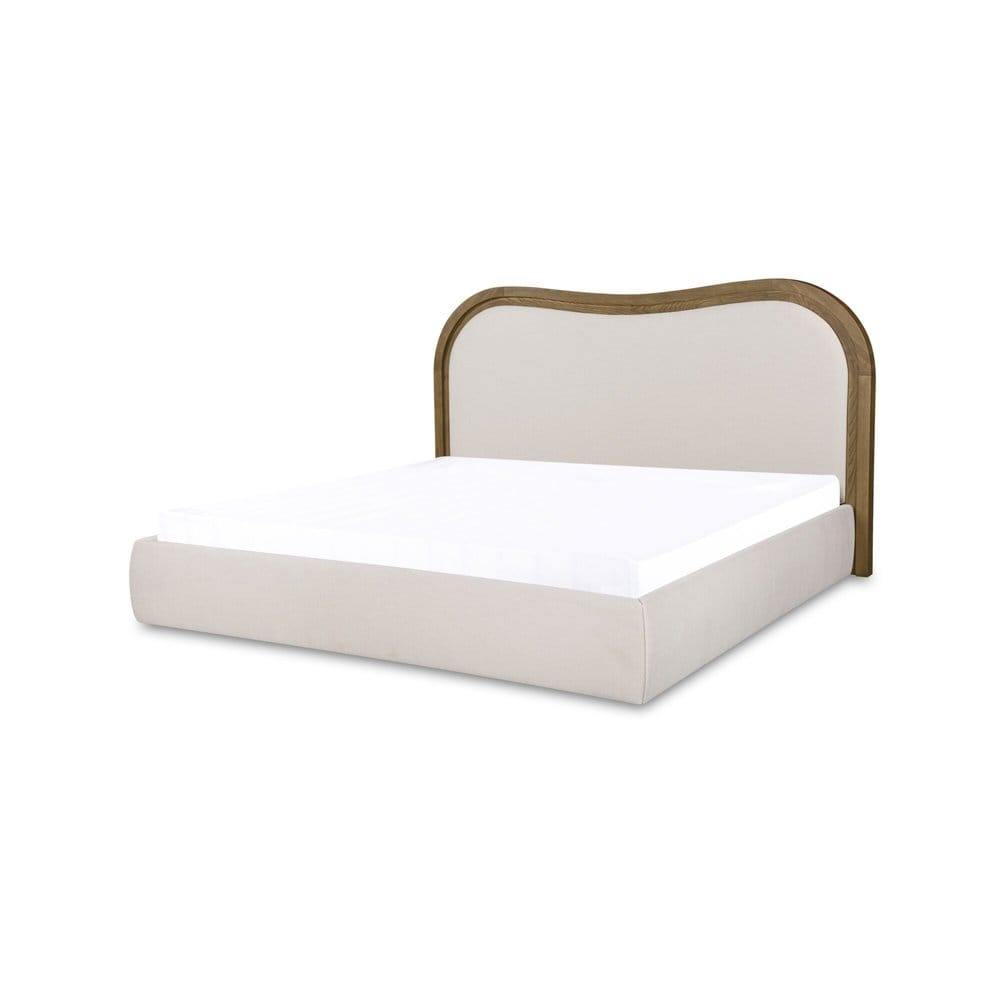 Moes Home - Camilla King Bed Oat - FO-1038-05-0 view 6