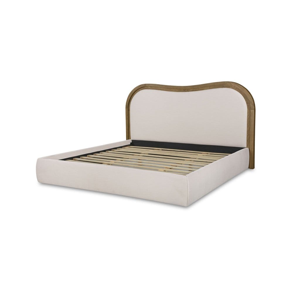 Moes Home - Camilla Queen Bed Oat - FO-1037-05-0 view 7