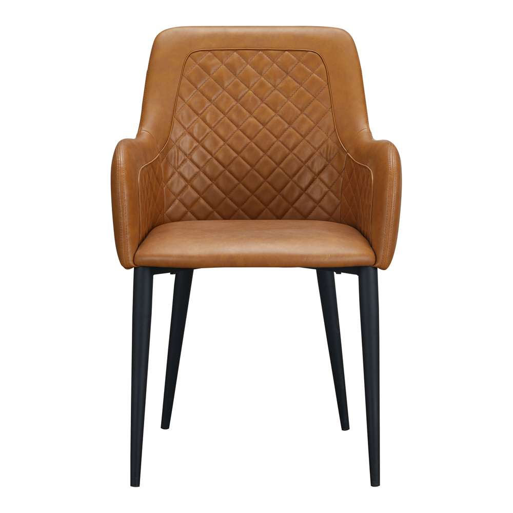 Moes Home - Cantata Dining Chair Tawny Vegan Leather in Brown (Set of 2) - ER-2040-40 veiw 1
