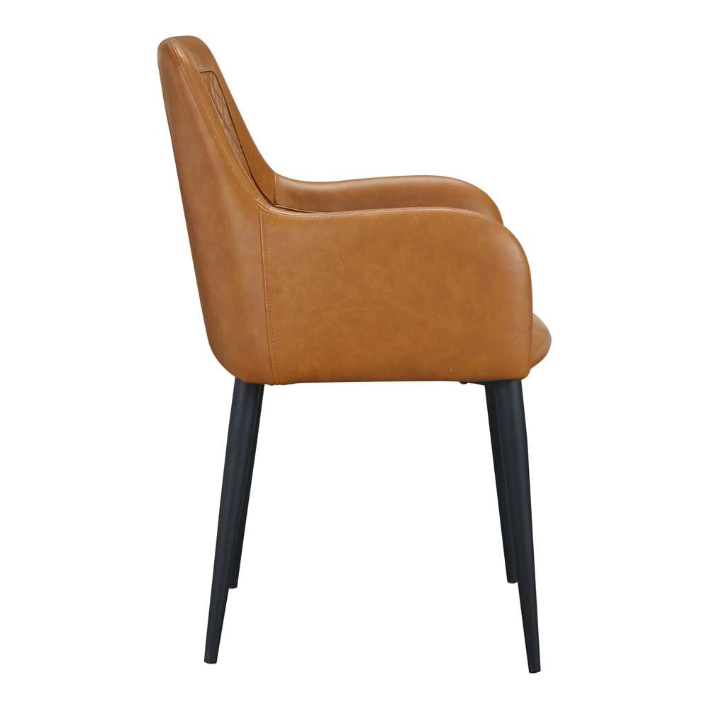Moes Home - Cantata Dining Chair Tawny Vegan Leather in Brown (Set of 2) - ER-2040-40 veiw 3
