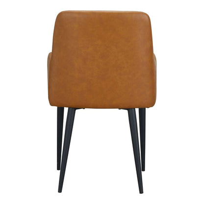 Moes Home - Cantata Dining Chair Tawny Vegan Leather in Brown (Set of 2) - ER-2040-40 veiw 4