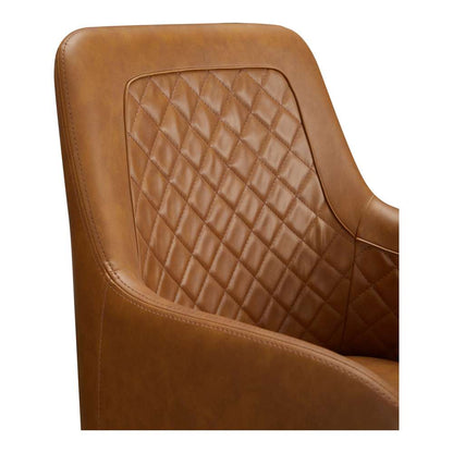 Moes Home - Cantata Dining Chair Tawny Vegan Leather in Brown (Set of 2) - ER-2040-40 veiw 5