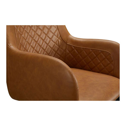 Moes Home - Cantata Dining Chair Tawny Vegan Leather in Brown (Set of 2) - ER-2040-40 veiw 6