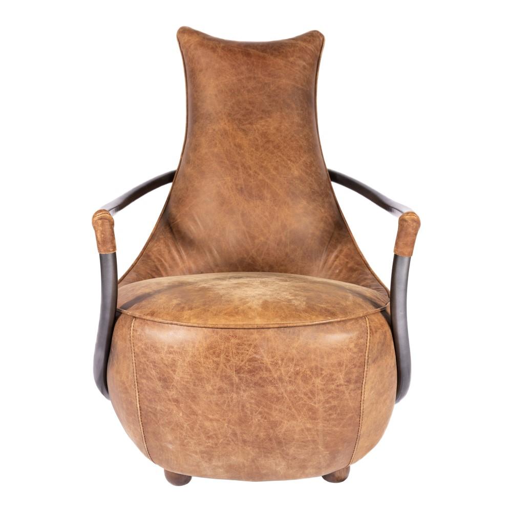 Moes Home - Carlisle Club Chair in Light Brown - PK-1026-03 veiw 1
