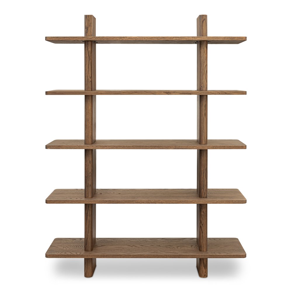 Moes Home - Casey Bookcase Large Dark Brown - FC-1015-20 view 2