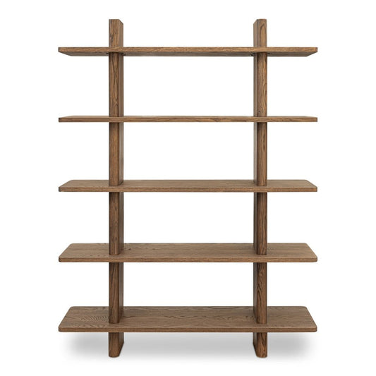 Moes Home - Casey Bookcase Large Dark Brown - FC-1015-20 view 2