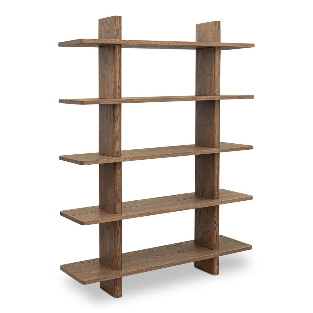 Moes Home - Casey Bookcase Large Dark Brown - FC-1015-20 view 3