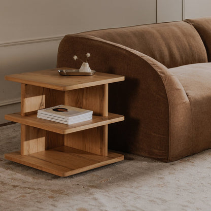 Moes Home - Casey Side Table Rustic Oak - FC-1019-24 view 6